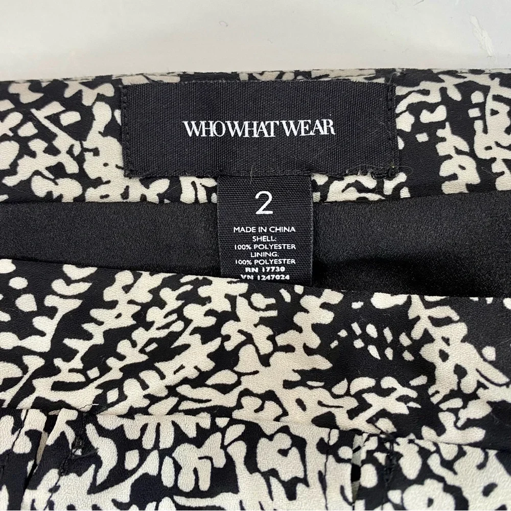 WhoWhatWear Black and White Car Wash Skirt - Picture 5 of 5